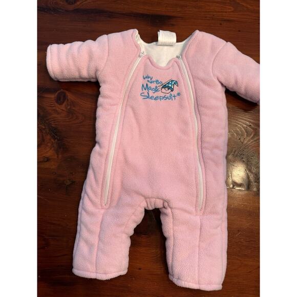 Baby Merlin&apos;s Magic Sleepsuit Other - Baby Merlin's Magic Sleepsuit Small 3-6 months 12-18 pounds Pink Fleece